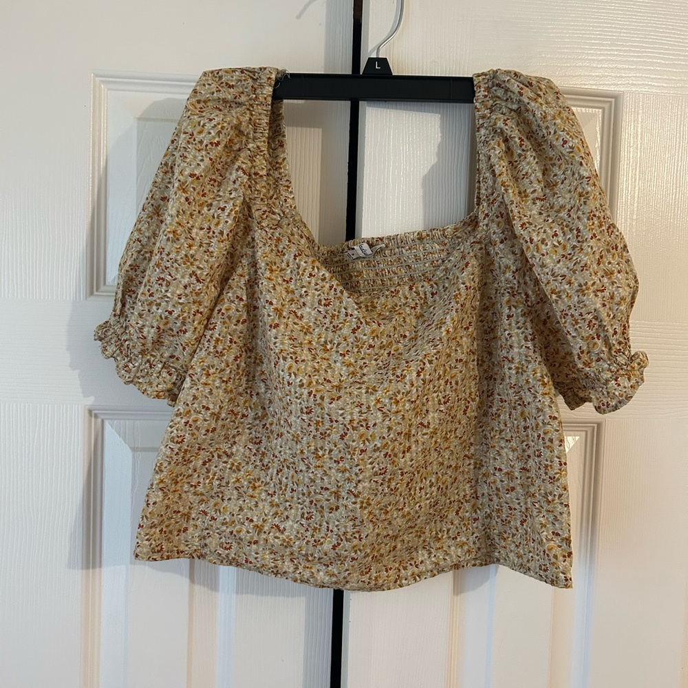 Madewell Floral Puff Sleeve Blouse - Multicolor